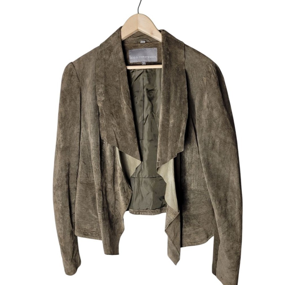 Bod & Christensen Genuine Suede Drape Jacket